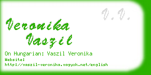 veronika vaszil business card